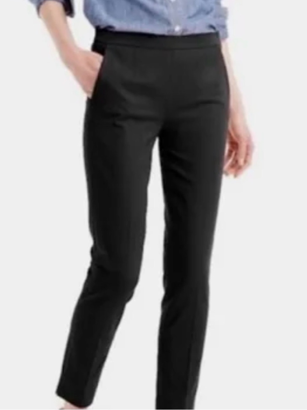 Women's Black Slim J Crew Martie pants